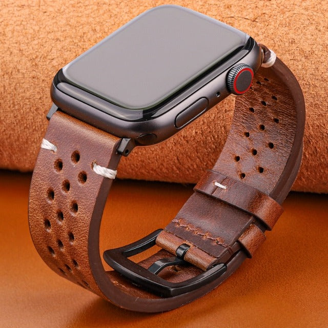 Bracelet Apple Watch en Cuir Véritable