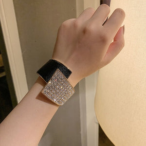 Bracelet Manchette Diamants pour Femme