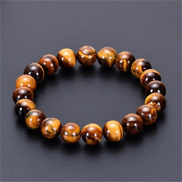 Bracelet Oeil de Tigre Gourmette Homme Femme Protection contre Energie -  Artistika