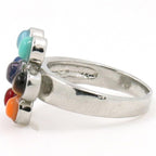 Bague 7 Chakras couleur Argent