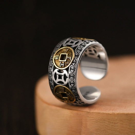 Bague Fantaisie Style Tibétain Zircon/strass Translucide - Taille Au Choix - Neuve