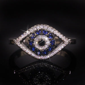 Bague Contre le Mauvais Oeil Bleu Grec Turc Matiasma Mataki