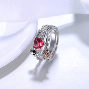 Bague Crâne Argent Femme