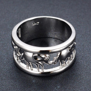 Bague Éléphant argent