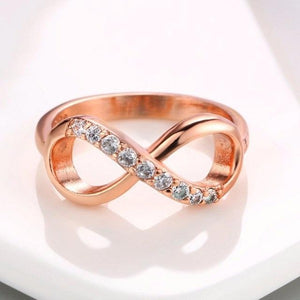 Bague Infini couleur Or Rose