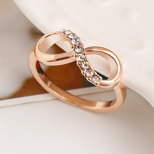 Uendelig Ring i Rosa Guld