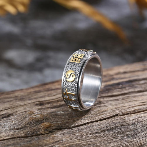 Nepal ring i guld og sølv