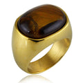 Ring Tijgeroog en goud