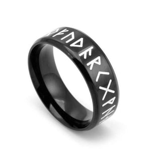 Bague Runes Viking Noir