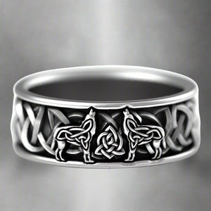 Bague Viking Fenrir pour Homme