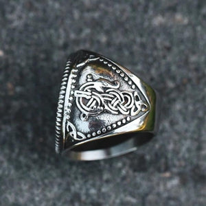 Bague Viking Loup Fenrir