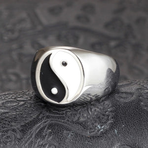 Bague Yin Yang Argent