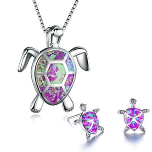 Bijoux Tortue de Mer violet