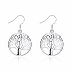 Boucle d'Oreille Arbre de Vie argent