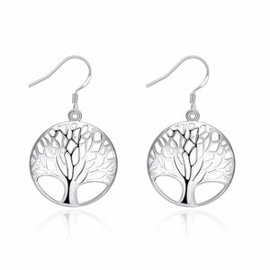 Boucle d'Oreille Arbre de Vie argent