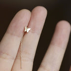 Auksiniai drugelio auskarai