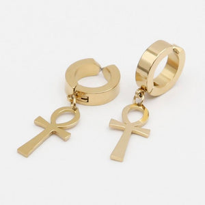 Boucles d'Oreille Ankh or