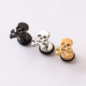 Boucles d'Oreilles Femme Tête de Mort