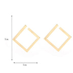 Boucles d'Oreilles Géométriques Or