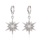 Boucles d'Oreilles Soleil argent