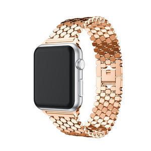 Bracelet Apple Watch de Luxe or rose