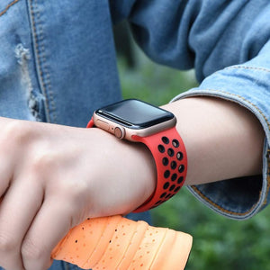 Bracelet Apple Watch de Sport rouge