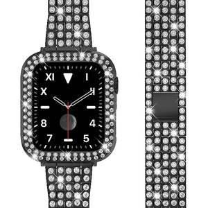 Bracelet Apple Watch Diamant pour Femme noir