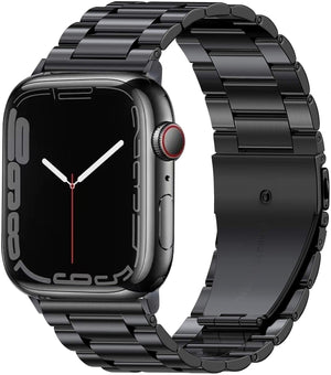 Bracelet Apple Watch en Acier Ultra Résistant noir