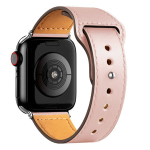 Bracelet Apple Watch en Cuir rose