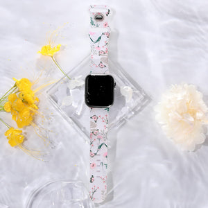 Bracelet Apple Watch Femme Imprimé Fleuri