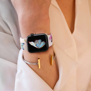 Bracelet Apple Watch Femme Imprimé Fleuri