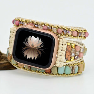 Bracelet Apple Watch Pierre Naturelle bohême