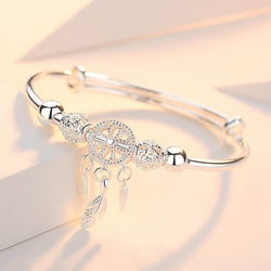 Pulseira Apanhador de Sonhos com Penas