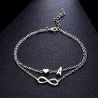 Bracelet de Cheville Argent pour Femme Personnalisé