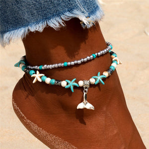 Bracelet de Cheville Coquillage baleine