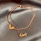 Bracelet de Cheville Love