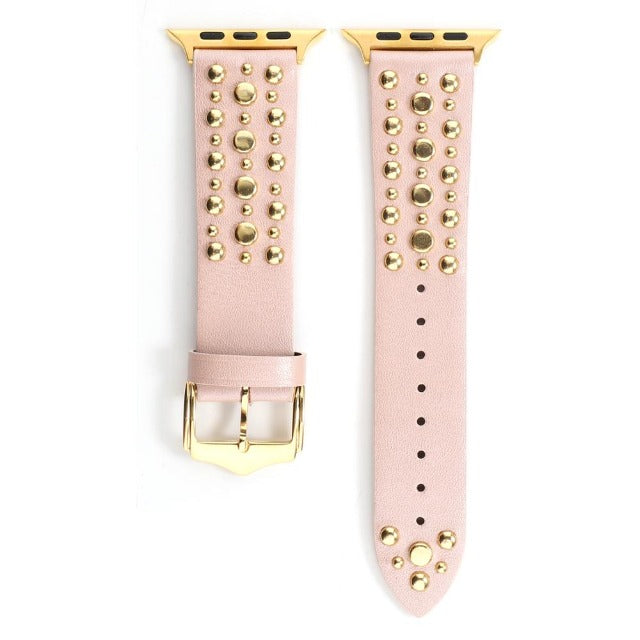 Cinturino in pelle rivetto per Apple Watch