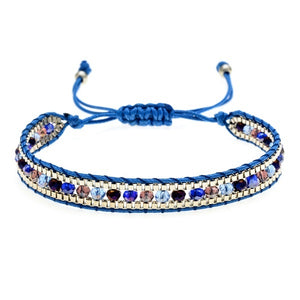 Bracelet Ethnique Chic bleu roi