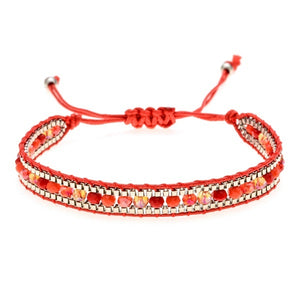 Bracelet Ethnique Chic rouge