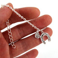 Pulsera Herradura Cadena Herradura Amuleto de la Suerte plata