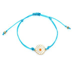 Bracelet Fleur Soleil bleu