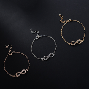 Bracelet Infini Or, argent et or rose