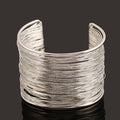 Dik Bangle Armband Goud & Zilver voor Dames zilver