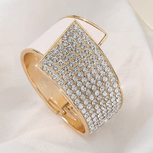 Bracelet Manchette Diamants pour Femme blanc