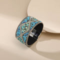 Natuurlijke Steen Manchette Armband voor Dames turquoise
