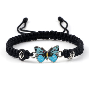 Bracelet Papillon Bleu noir