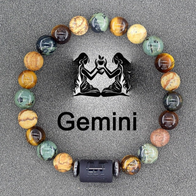 Bracelet Signe Du Zodiaque 12 Constellations  Homme Femme Astrologie main image 0
