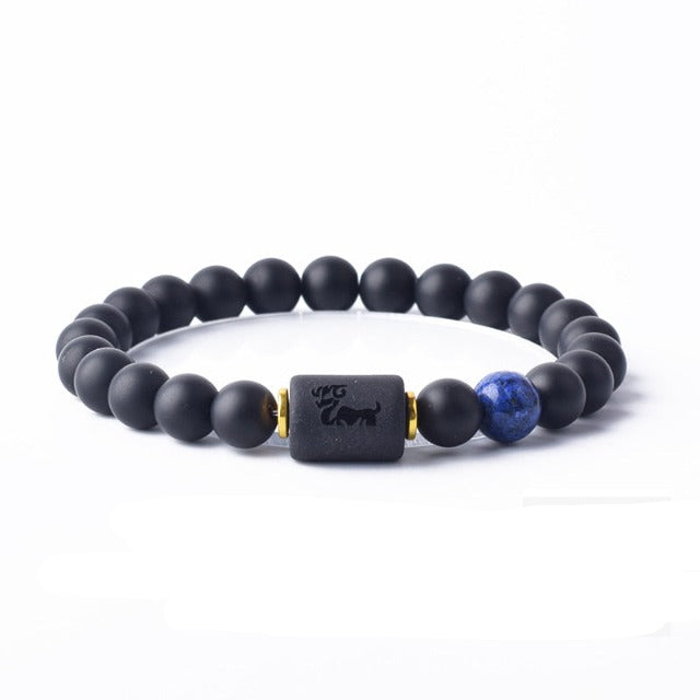 Horoskooppimerkin rannekoru 12 Constellations Curb -rannekoru miehille ja naisille Astrologia