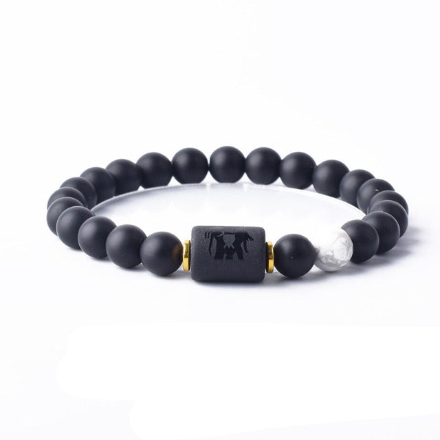 Horoskooppimerkin rannekoru 12 Constellations Curb -rannekoru miehille ja naisille Astrologia