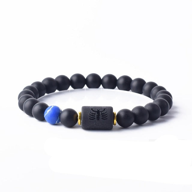 Horoskooppimerkin rannekoru 12 Constellations Curb -rannekoru miehille ja naisille Astrologia